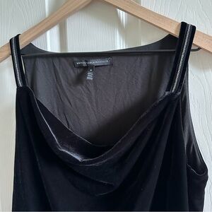 WHBM Velvet Cowl Neck Top